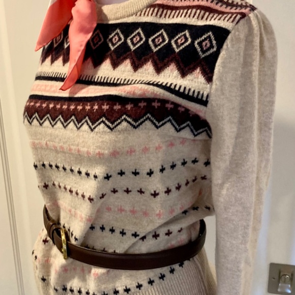 Barbour Birch Knit Sweater, 6, Oatmeal, NWT - Picture 3 of 13